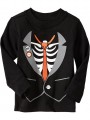 ON1133-Skeleton-Tuxedo Tees for Baby, Black Jack